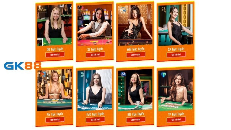 Chuyên mục Live Casino GK88